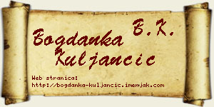 Bogdanka Kuljančić vizit kartica